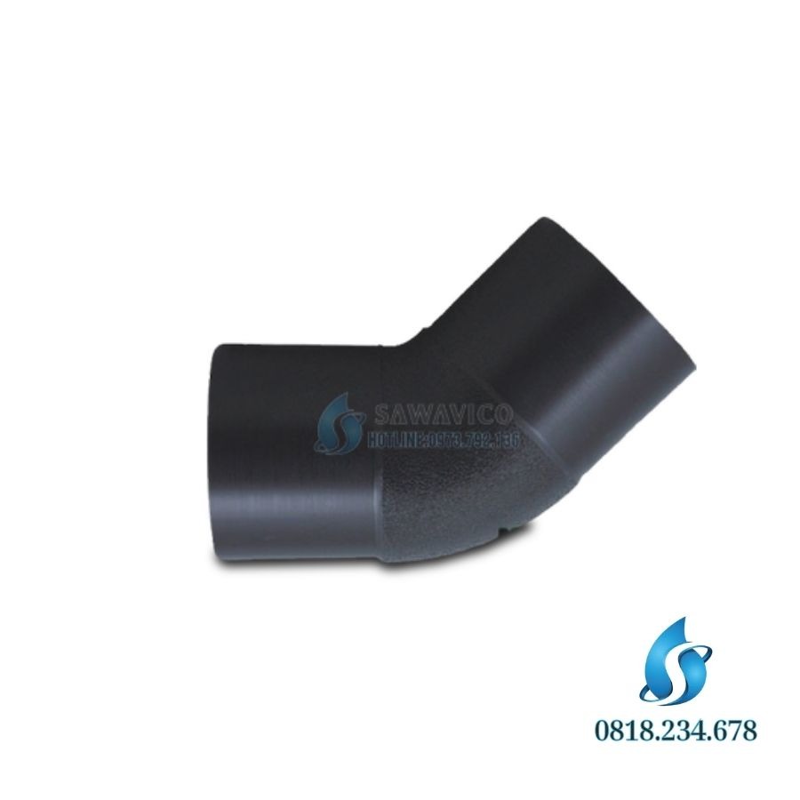 Chếch 22,5⁰ hàn nối đầu HDPE