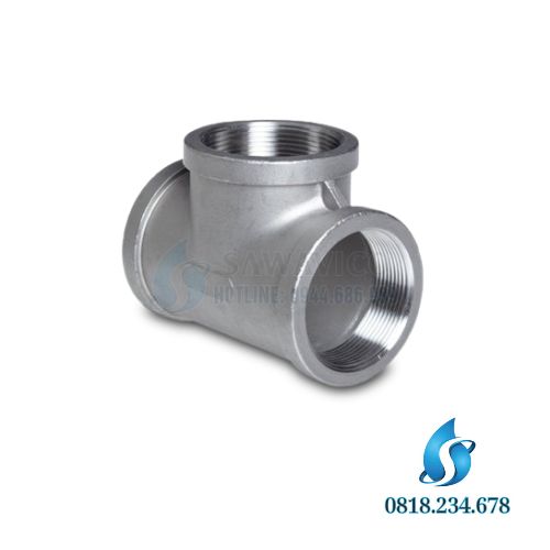 Tê giảm ren inox